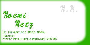 noemi metz business card